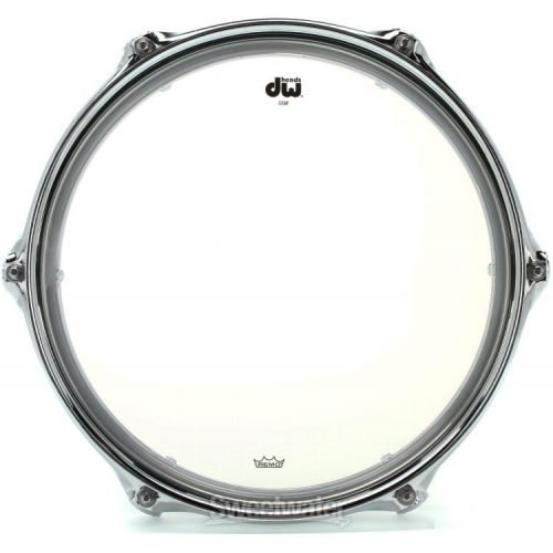  DW Design Series Chrome Piccolo Tom with bracket - 2.5 x 10 inch