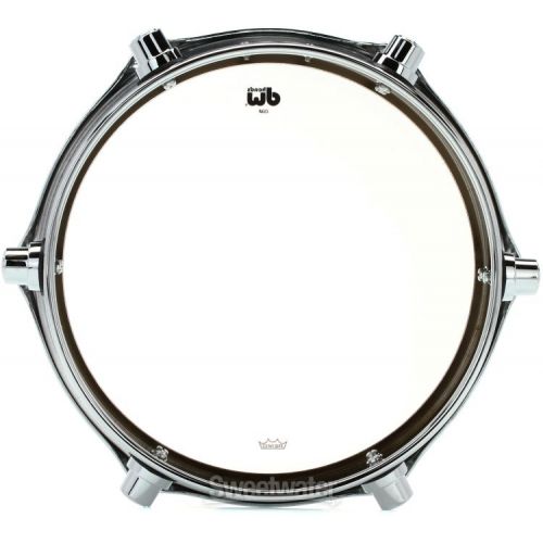  DW Design Series Chrome Piccolo Tom with bracket - 2.5 x 10 inch