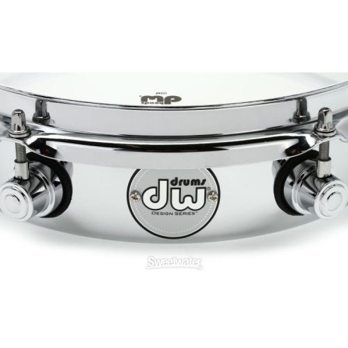  DW Design Series Chrome Piccolo Tom with bracket - 2.5 x 10 inch