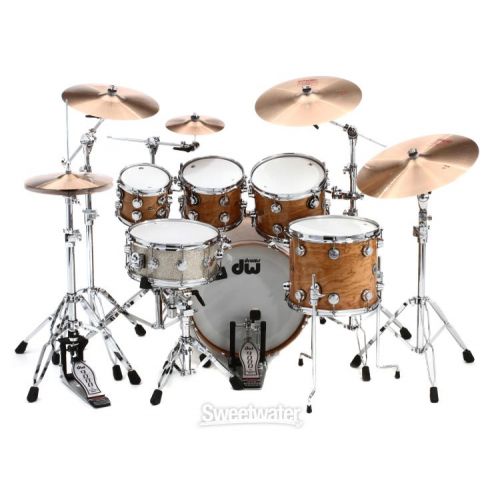  DW Collector's Series Lacquer Custom 5-piece Cherry Shell Pack - Natural Lacquer