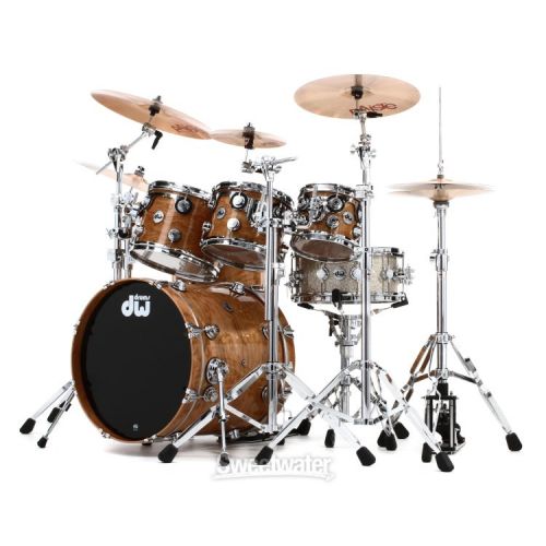  DW Collector's Series Lacquer Custom 5-piece Cherry Shell Pack - Natural Lacquer