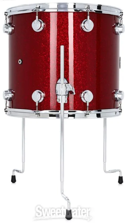  DW Collector's Series FinishPly 4-piece Shell Pack - Ruby Glass