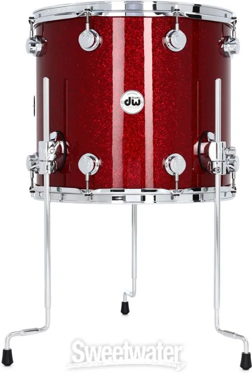  DW Collector's Series FinishPly 4-piece Shell Pack - Ruby Glass