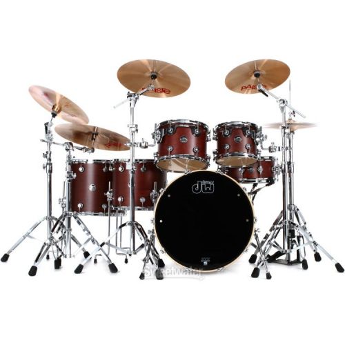  DW Performance Series 5-piece Shell Pack with 22 inch Bass Drum - Tobacco Satin Oil