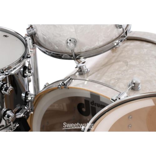  DW Performance Series 3-piece Shell Pack with 24 inch Bass Drum - White Marine FinishPly