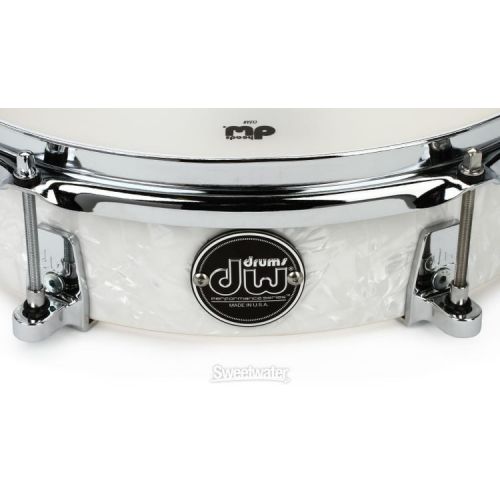  DW Performance Series Low Pro Snare Drum - 3 x 12-inch - White Marine FinishPly