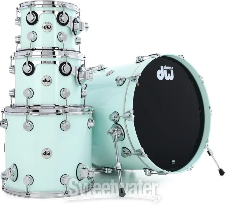  DW Collector's Series Lacquer 4-piece Shell Pack - Pale Jade