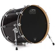 DW Performance Series Bass Drum - 18 x 22 inch, Ebony Stain Lacquer