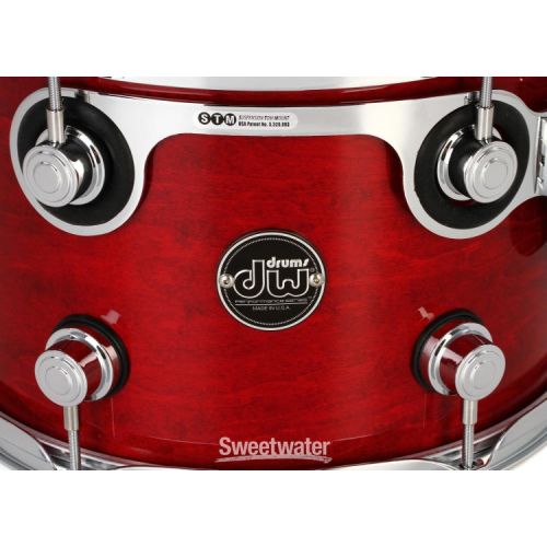  DW Performance Series Mounted Tom - 8 x 12 inch - Cherry Stain Lacquer