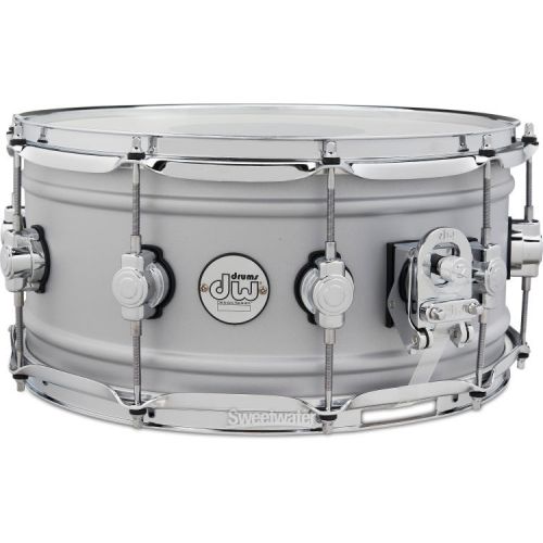  DW Design Series Aluminum Snare Drum - 6.5 x 14-inch - Matte