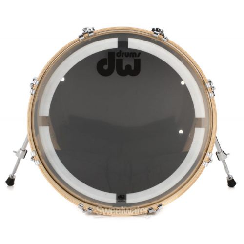  DW Performance Series Bass Drum - 14 x 18 inch - Natural Satin Oil - Sweetwater Exclusive