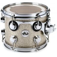 DW Collector's Series Mounted Tom - 8 x 10 inch - Broken Glass FinishPly
