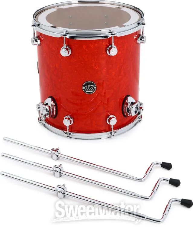  DW Performance Series Floor Tom - 14 x 14 inch - Tangerine Marine