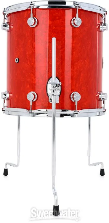  DW Performance Series Floor Tom - 14 x 14 inch - Tangerine Marine