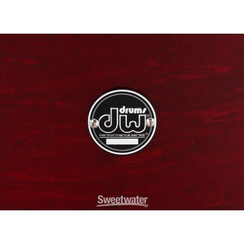  DW Performance Series Bass Drum - 18 x 24 inch - Cherry Stain Lacquer