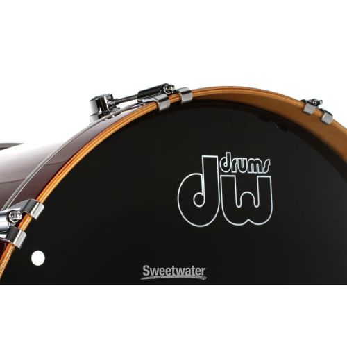  DW Performance Series Bass Drum - 18 x 24 inch - Cherry Stain Lacquer