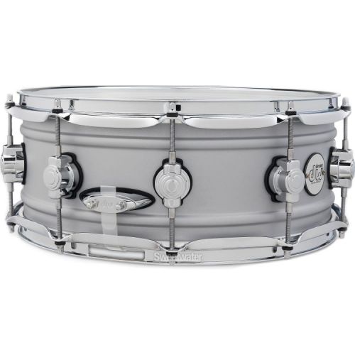  DW Design Series Aluminum Snare Drum - 5.5 x 14-inch - Matte