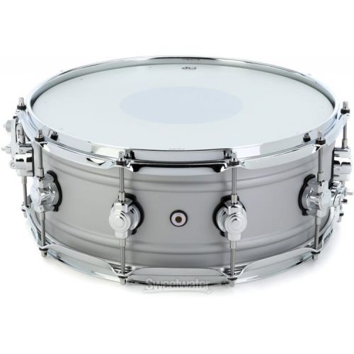  DW Design Series Aluminum Snare Drum - 5.5 x 14-inch - Matte