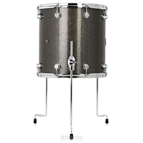  DW Performance Series Floor Tom - 16 x 16 inch - Pewter Sparkle FinishPly