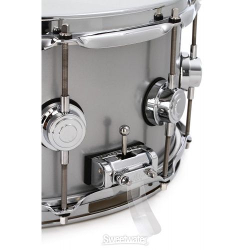  DW Collector's Series Metal Snare - 6.5 x 14 inch - Brushed Aluminum