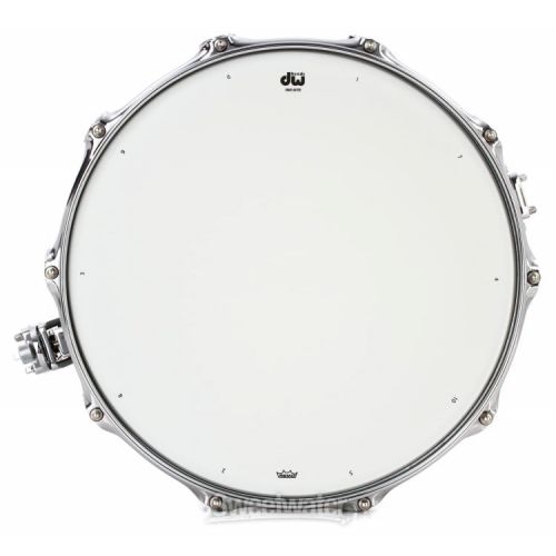  DW Collector's Series Metal Snare - 6.5 x 14 inch - Brushed Aluminum