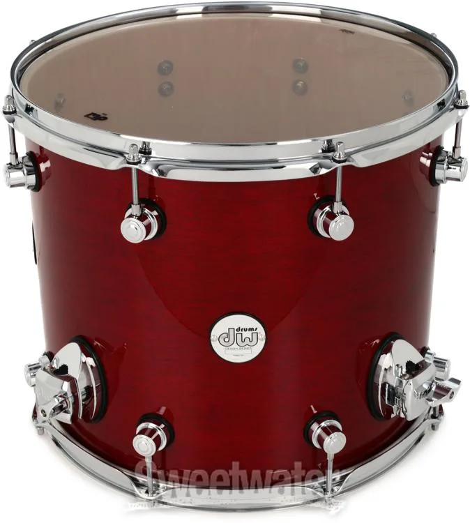  DW Design Series Floor Tom - 12 x 14 inch - Cherry Stain