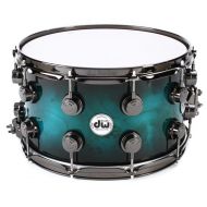 DW Collector's Series Exotic 8 x 14-inch - Regal Black Burst over Mapa Burl