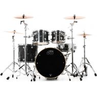 DW Performance Series 4-piece Shell Pack with 22 inch Bass Drum - Black Diamond FinishPly