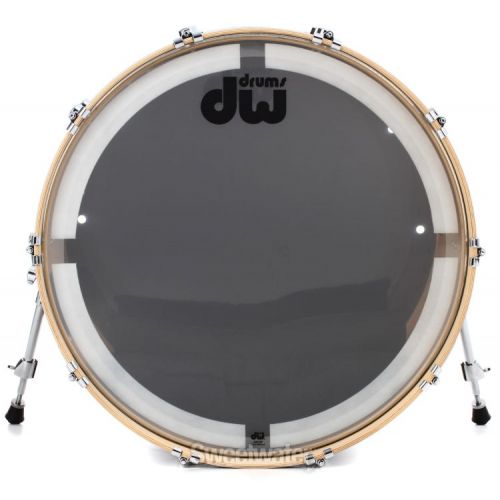  DW Performance Series Bass Drum - 14 x 24 inch - Pewter Sparkle FinishPly