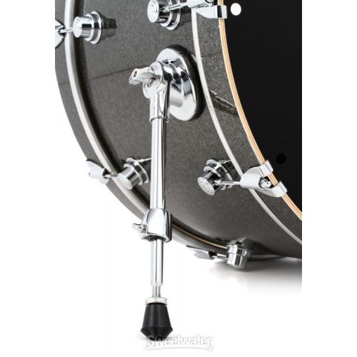  DW Performance Series Bass Drum - 14 x 24 inch - Pewter Sparkle FinishPly