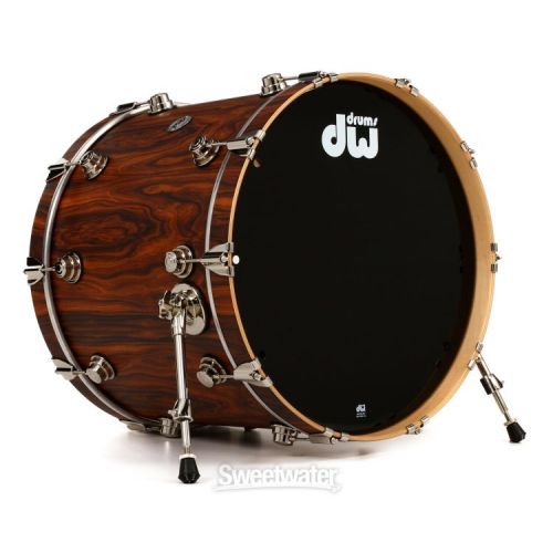  DW Collector's Series Exotic 5-piece Shell Pack - Hard Satin over Santos Rosewood