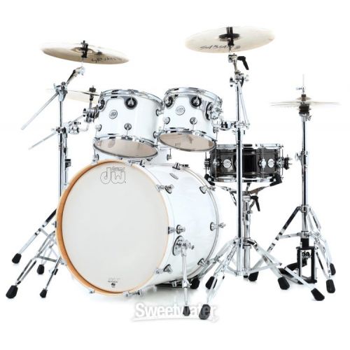  DW DDLG2214WH Design Series 4-piece Shell Pack - Gloss White