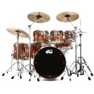 DW Collector's Series Cherry Mahogany 7-piece Shell Pack - Natural Lacquer Finish