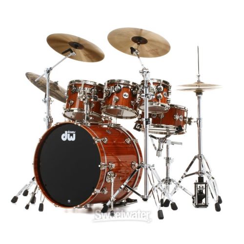  DW Collector's Series Cherry Mahogany 7-piece Shell Pack - Natural Lacquer Finish