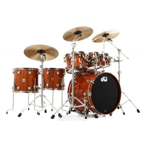  DW Collector's Series Cherry Mahogany 7-piece Shell Pack - Natural Lacquer Finish