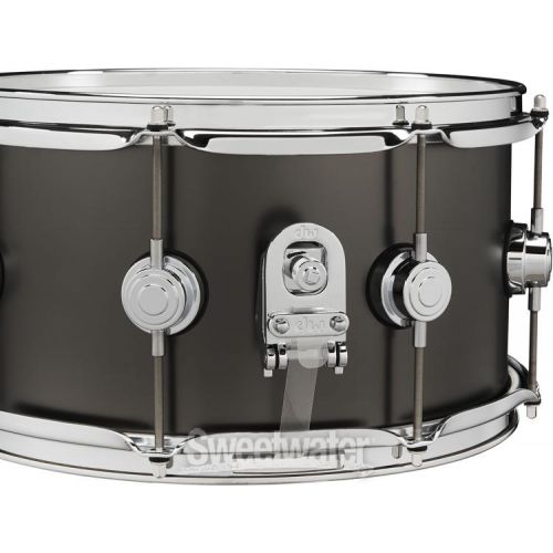  DW Collector's Series Metal Brass Snare Drum - 7 x 13-inch - Satin Black