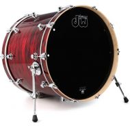 DW Performance Series Bass Drum - 18 x 22-inch - Antique Ruby Oyster