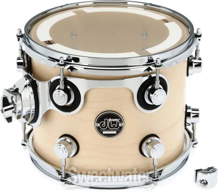  DW Performance Series Mounted Tom - 8 x 10 inch - Natural Satin Oil - Sweetwater Exclusive