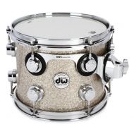 DW Collector's Series Mounted Tom - 8 x 10 inch - Broken Glass Glitter FinishPly