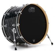 DW Performance Series Bass Drum - 14 x 24 inch - Black Diamond FinishPly