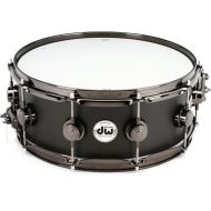 DW Carbon Fiber Snare Drum - 5.5 x 14-inch - Black Nickel Hardware