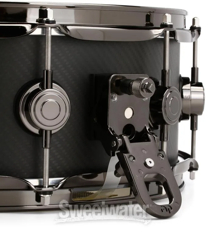  DW Carbon Fiber Snare Drum - 5.5 x 14-inch - Black Nickel Hardware