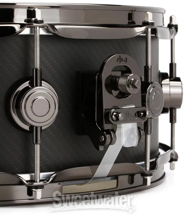  DW Carbon Fiber Snare Drum - 5.5 x 14-inch - Black Nickel Hardware