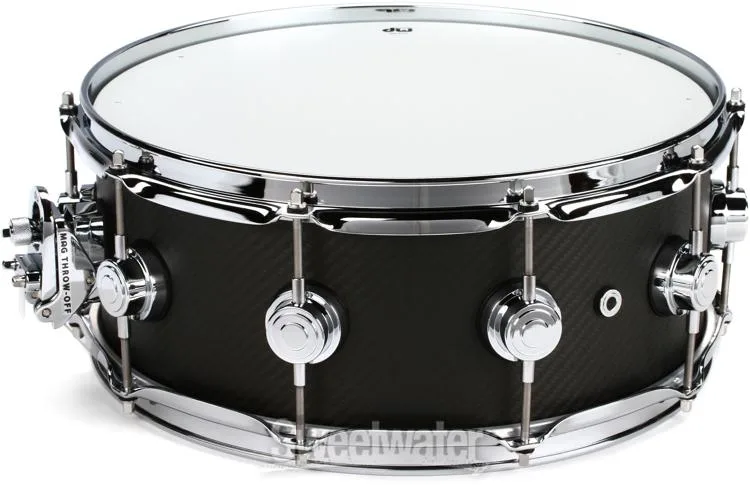  DW Carbon Fiber Snare Drum - 5.5 x 14-inch - Chrome Hardware