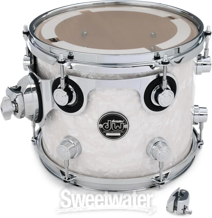  DW Performance Series Mounted Tom - 8 x 10 inch - White Marine FinishPly Demo