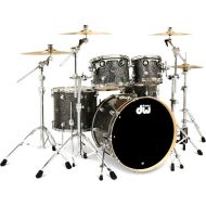 DW DWe 5-piece Drum Kit Bundle - Black Galaxy FinishPly