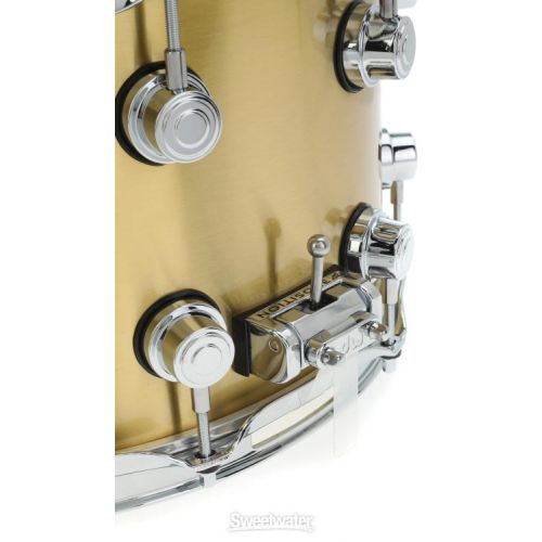  DW Performance Series Brass Snare Drum - 8 x 14-inch - Brushed