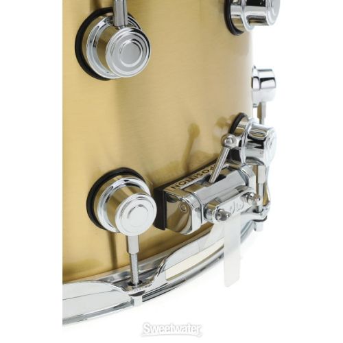  DW Performance Series Brass Snare Drum - 8 x 14-inch - Brushed