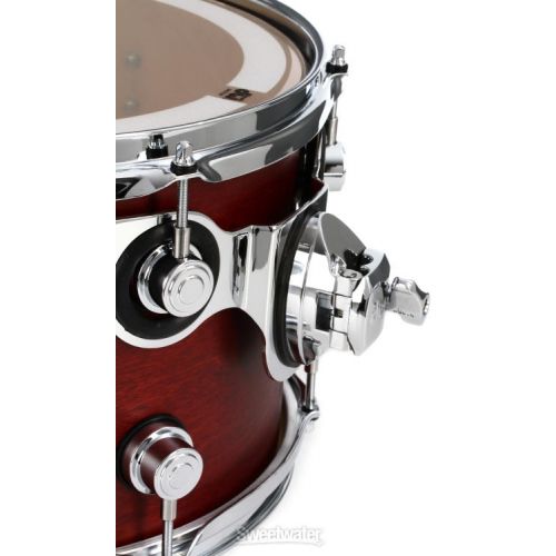  DW Performance Series Mounted Tom - 8 x 12 inch - Tobacco Stain