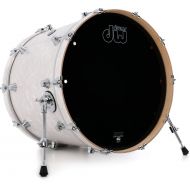 DW Performance Series Bass Drum - 18 x 22 inch - White Marine FinishPly